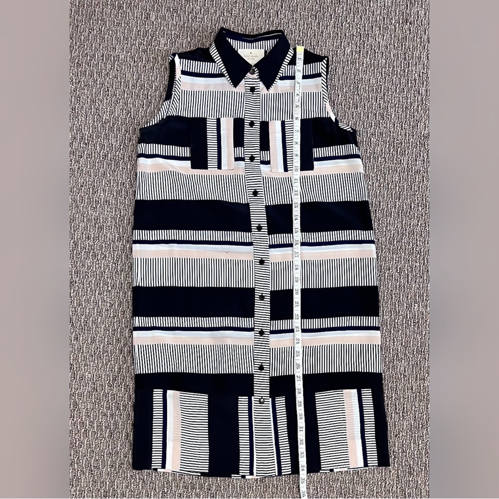 Kate Spade Bay Stripe Silk Shirtdress - Picture 4 of 5